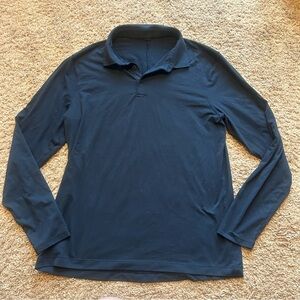 Lululemon men’s evolution long sleeve polo size small navy